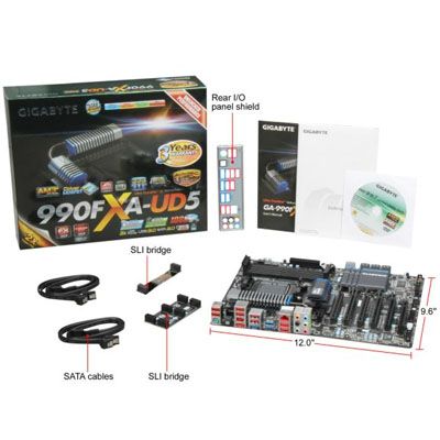 Gigabyte GA 990FXA UD5 AM3+AMD 990FX/SB950 Motherboard  