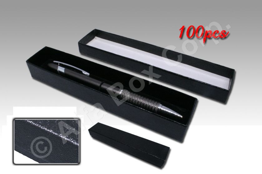 Black Paper Textured Pen Box 100pcs (Pen not included)  