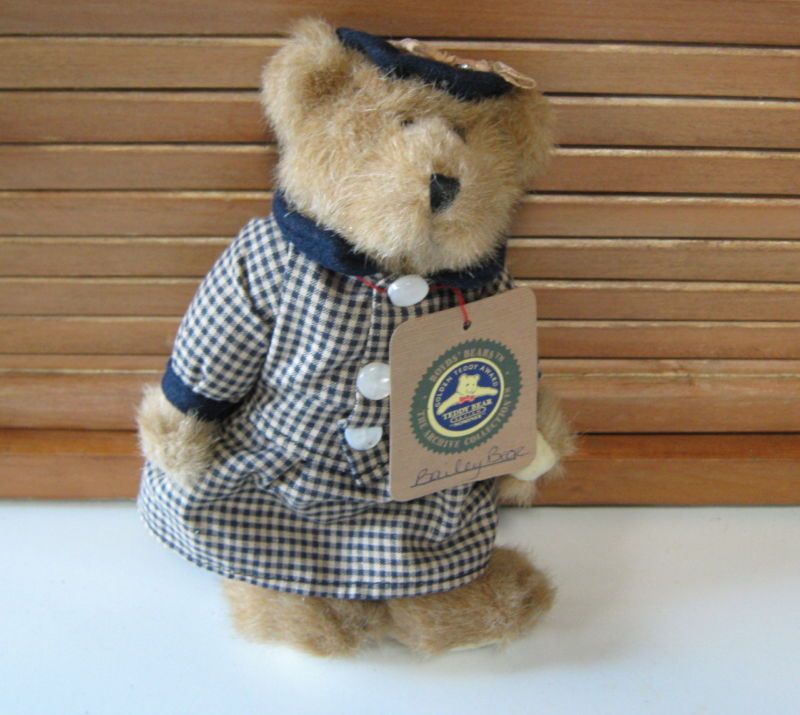 Boyds Vintage NAVY Check BAILEY     Very Rare     1994  