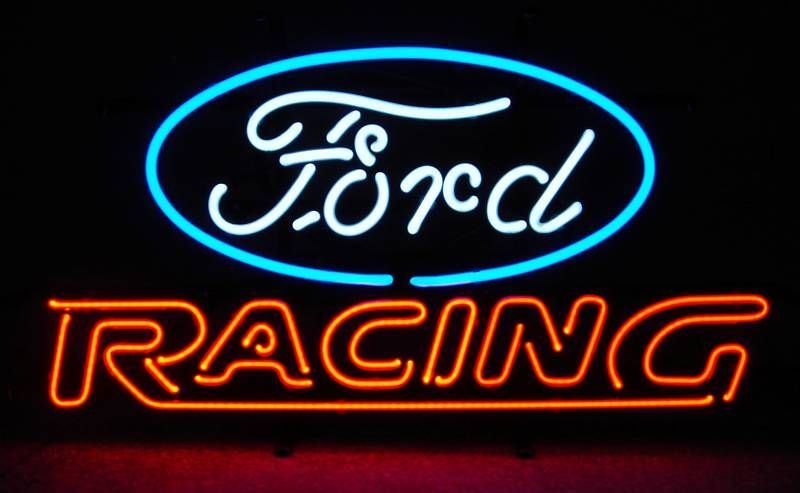 FORD AMERICAN AUTO FORD RACING LOGO NEON SIGN / LIGHT  