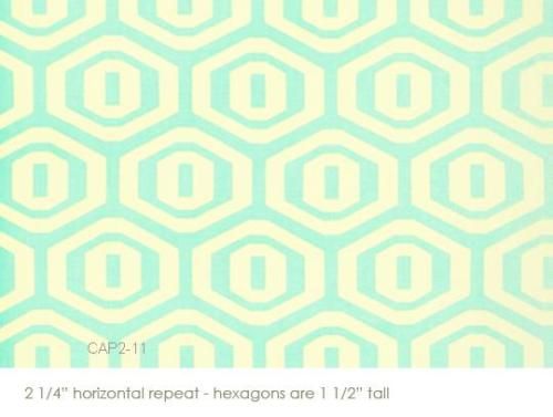 Amy Butler Midwest Modern Honeycomb Aqua Quilt Fabric  