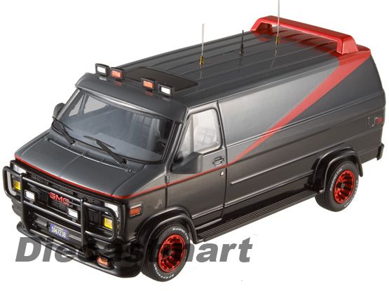   ELITE V8424 143 THE A TEAM GMC CLASSIC VAN DIECAST BLACK  