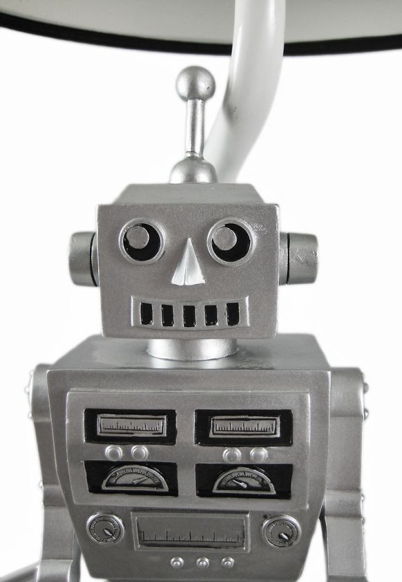 Retro 60`s Style Robot Table Lamp Sci Fi Robotic  