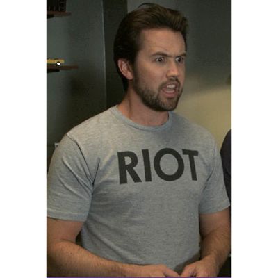 Macs RIOT Its Always Sunny in Philadelphia T Shirt Costume  