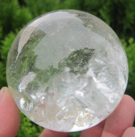 440g NATURAL CLEAR QUARTZ CRYSTAL SPHERE BALL Healing  