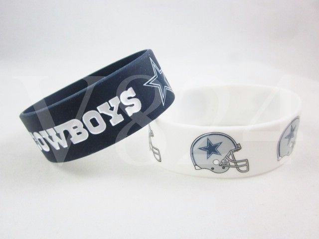 NFL Dallas COWBOYS Wristbands Bulk Bandz Bracelet A  