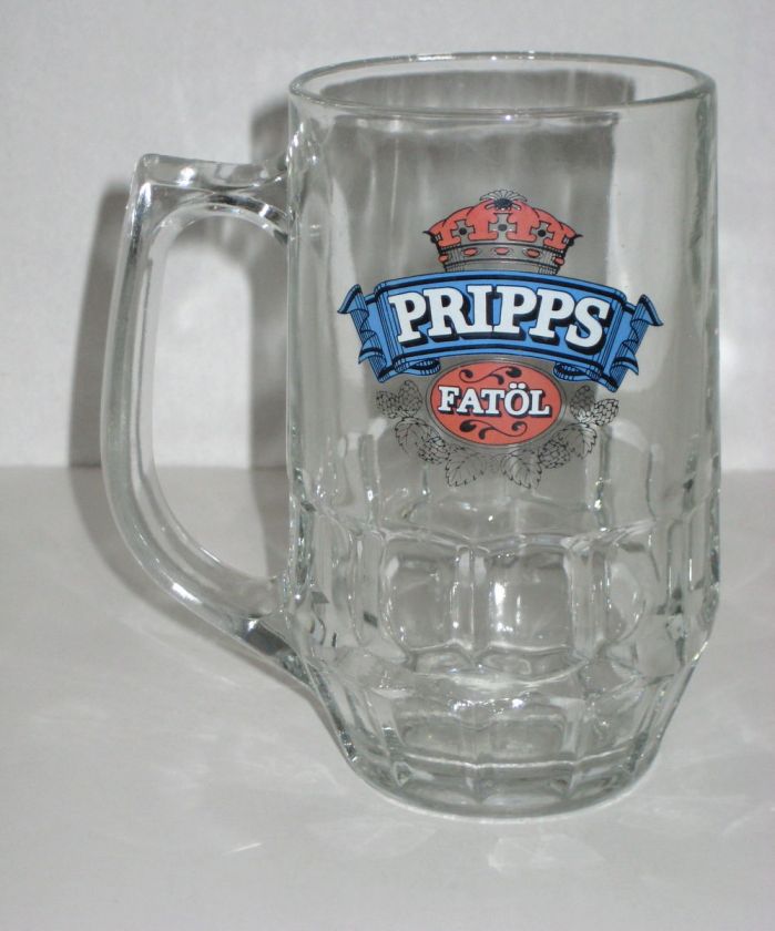 PRIPPS FATOL LOGO GLASS BEER MUG  