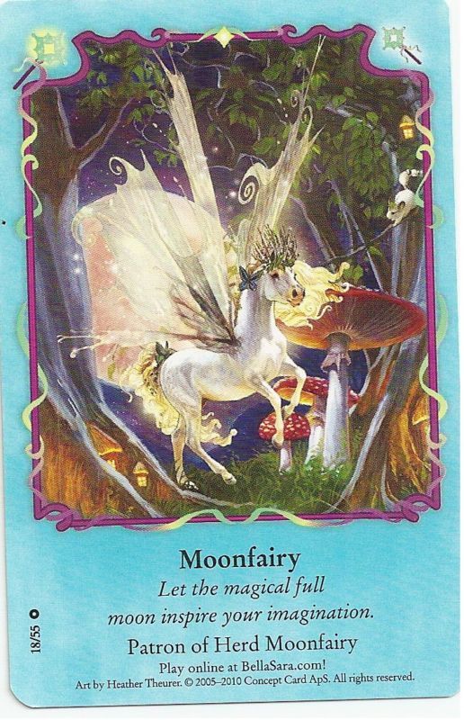 BELLA SARA NON FOIL CARD MOONFAIRIES#18/55*MOONFAIRY*  