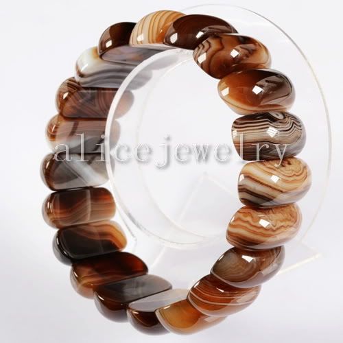 60mm Natural Onyx Agate Bangle Bracelet GB228  