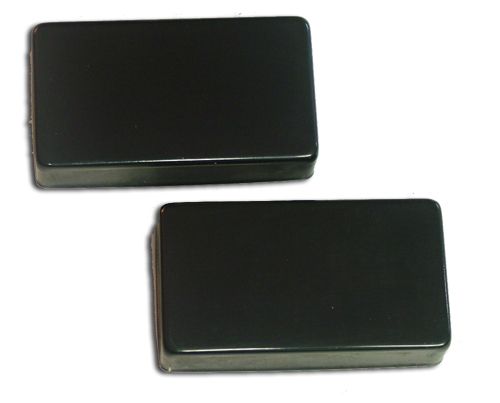 Black Metal Humbucker Pickup Covers, Set of 2, Guitar  