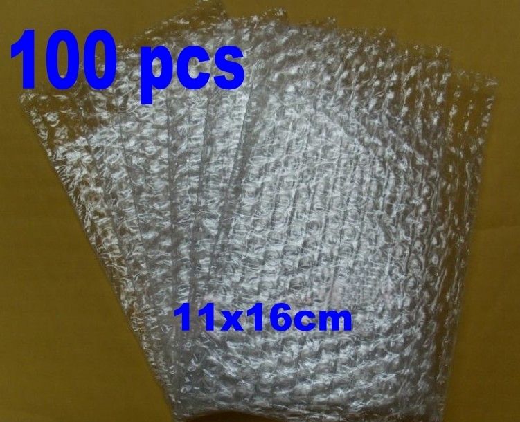 100 pcs Bubble Wrap Bags Pouches packaging 11x16 cm  