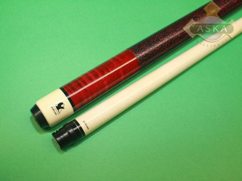 Brand New FALCON Billiard Pool Cue CUR01 Burgundy Curly Maple  