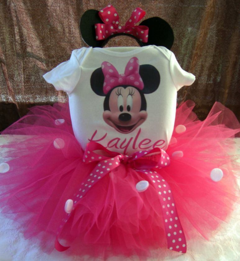 1ST BIRTHDAY MINNIE MOUSE TUTU OUTFIT DRESS ANY AGE  