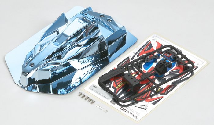 Tamiya #94771   JR Neo Falcon PC Body   Blue Plated  