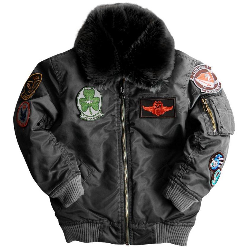   KIDS MAVERICK FLIGHT JACKET COLOR COCOA, RUST, IRON BOYS  