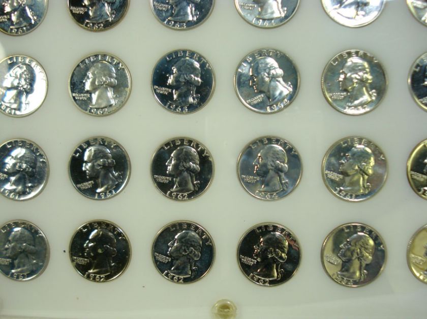 24 PROOF SILVER QUARTERS, VARIOUS DATES  