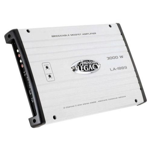   Legacy LA1889 Car Amplifier 3000 Watts 2 Channel Slim Design Amplifier