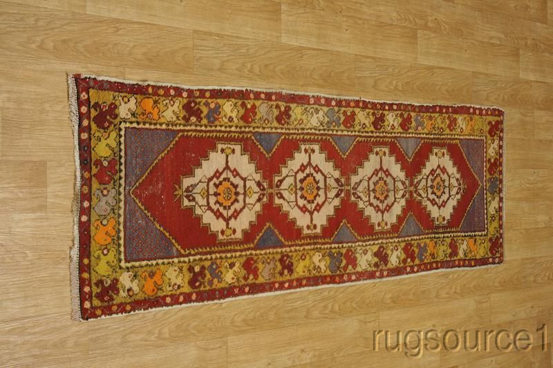   ANTIQUE RUNNER 3X9 ANATOLIAN TURKISH ORIENTAL AREA RUG CARPET  