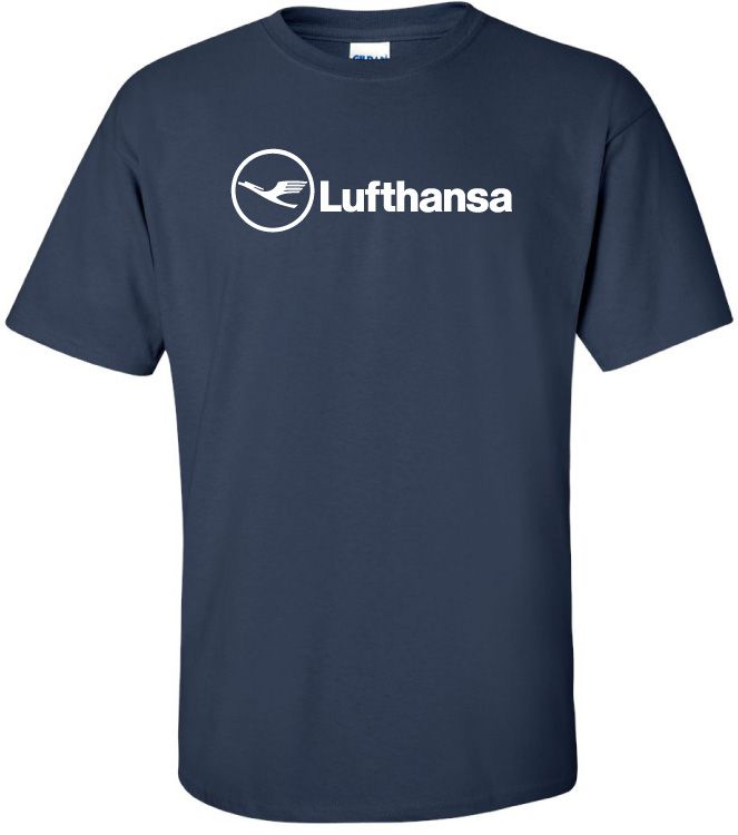 Stylish Navy Blue t shirt in cool cotton with a White Vintage Airline 