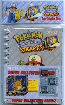 POKEMON™ STICKER SET 1 BOX of 30 packs W/ALBUM FREESHIP  