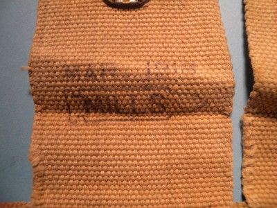 WW1 ORIGINAL AMMUNITION CARTRIDGE BELT MARKED MILLS 1918  