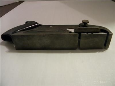 Vintage Hand Woodworking Metal Plane Carpentry Tool 10 Black U.S.A 