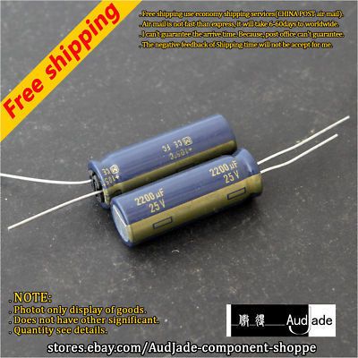 6PCS 2200uF 25V Panasonic FC AUDIO CAPACITORS  