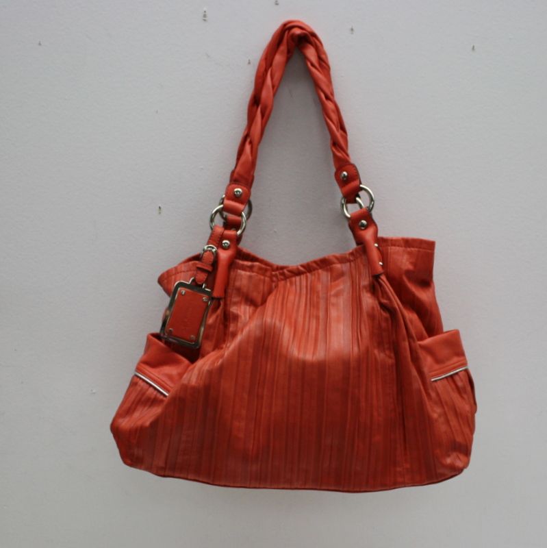 Makowsky Coral Leather Handbag  