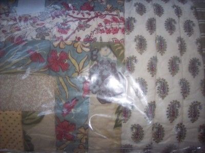 Pottery Barn~BLOOMIE PATCHWORK QUILT~KING CAL.KING~BEAUTIFUL HARD TO 