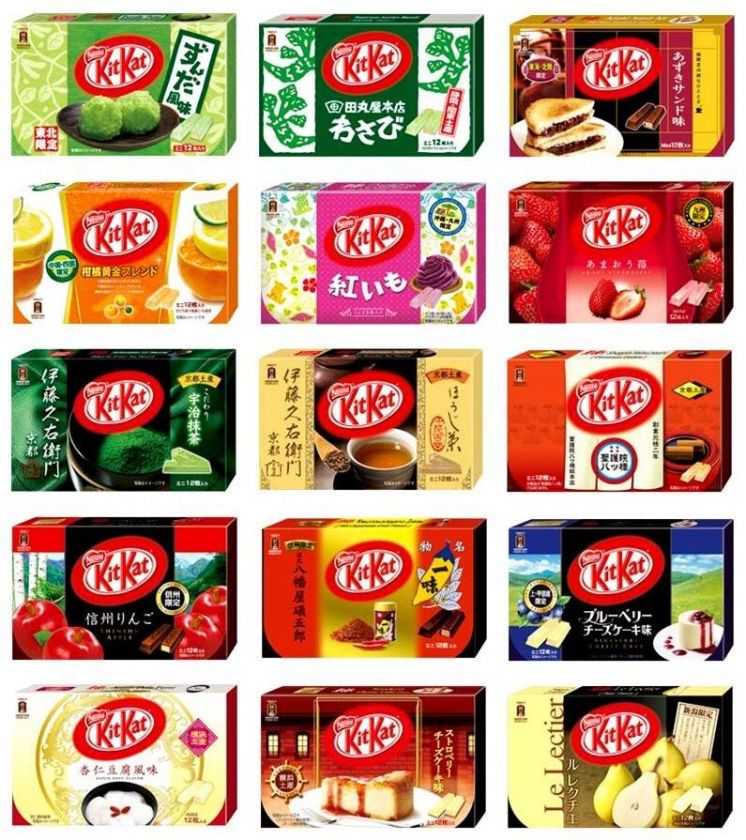 Nestle Kitkat Japan Limited version flavored 15 box set  