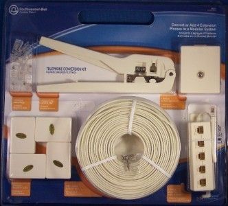 23 Piece Southwestern Bell Phone Conversion Kit cord  