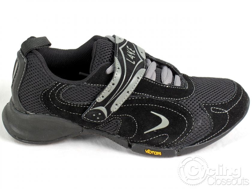   LAKE I/O 3 MENS SPD CYCLING SHOES 7 BLACK / GREY ROAD BIKE BICYCLE