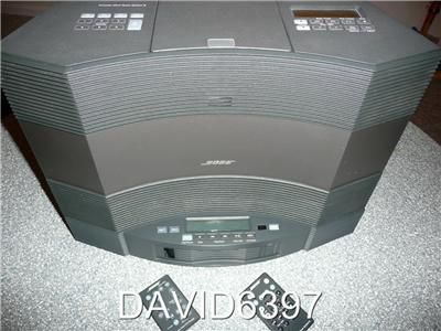 BOSE ACOUSTIC WAVE MUSIC SYSTEM II W/ 5 DISC CHANGER IN GRAPHITE GRAY 