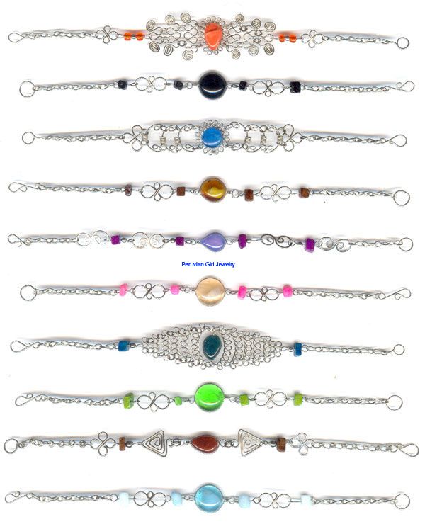 10   Murano Glass Bracelets