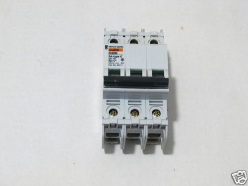 Merlin Gerin Multi 9 C60N 3A Type C 3 Phase Breaker  