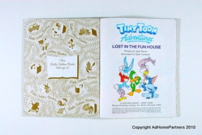 Little Golden Book BUGS BUNNY and TINY TOONS Lot of 5 LGB Children 