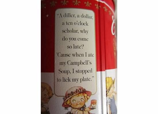 Campbells Soup Tin Recipe Book & Coupon Holder  