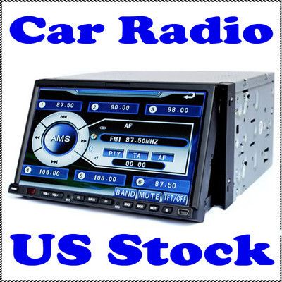   Touch Screen Car Stereo DVD CD FM Player Radio Ipod Bluetooth Mic