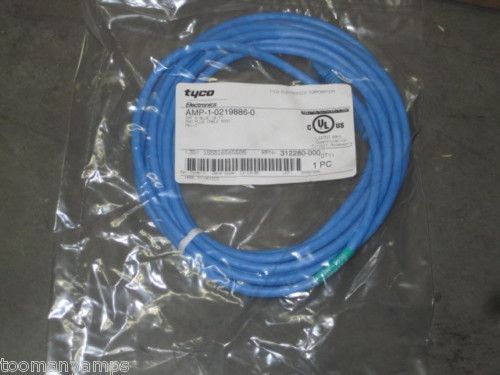TYCO AMP 1 0219886 0 10FT BLUE CAT6 PATCH CORD CABLE  