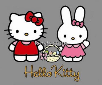 HELLO KITTY CATHY Iron On Heat Transfer Patch  