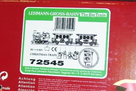 LGB G 72545 CHRISTMAS TRAIN SET  