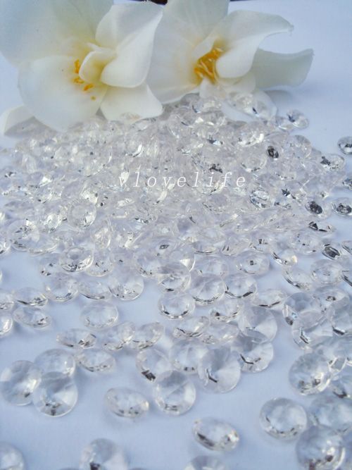 2000 6.5 1ct Clear Diamond Wedding Party Decor Confetti  