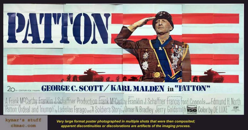 PATTON Best 70 G C Scott 24 Sheet Poster  