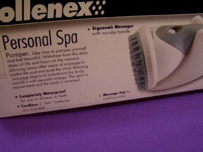 NEW Pollenex Personal Spa CORDLESS MASSAGER 3 Attachmen  