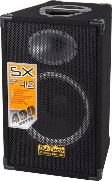 DJ Tech SX12 12 DJ /PA Speaker w/ Ellipse Horn + Crossover ( single 