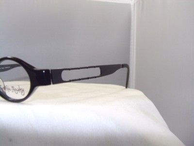 CYNTHIA ROWLEY 226B SMALL BLACK OVAL WILD EYEGLASS FRAME  