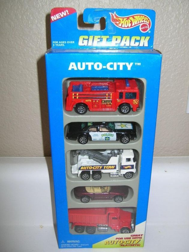 HOT WHEELS 5 CAR GIFT PACK AUTO CITY  