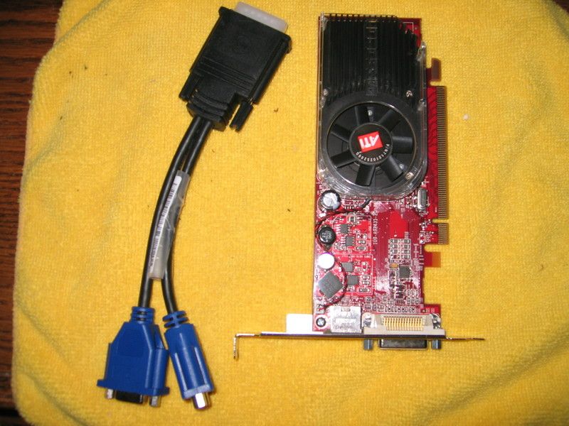 ati radeon x1300 256mb pci express video card with dual dvi output 