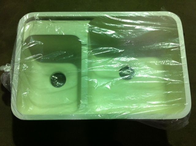   IN BOX ELKAY, MOEN, KOHLER STYLE ACRYLIC DOUBLE BOWL 8DP KITCHEN SINK