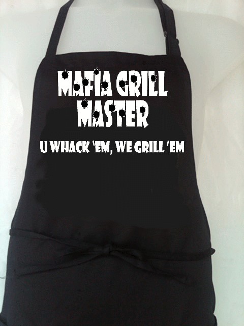 MAFIA GRILL MASTER  GRANDE ITALIAN APRON 100% Cotton  